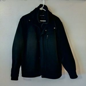 Men's Black London Fog Peacoat